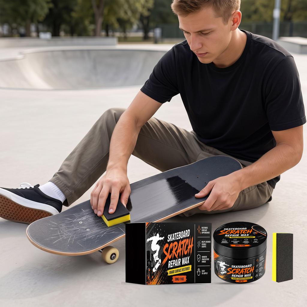 Skateboard scratch care cream, surface care lotion