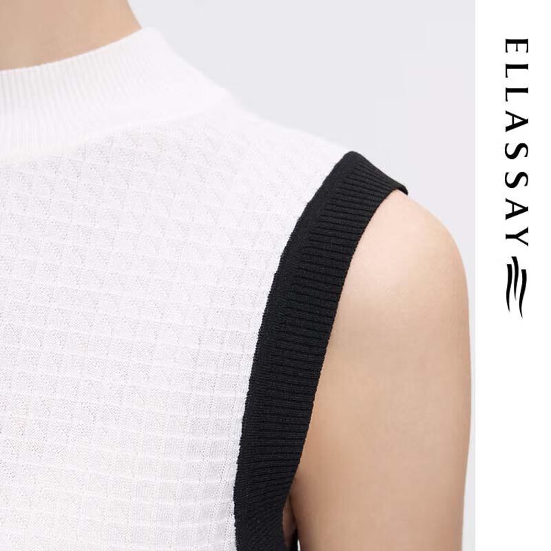 ELLASSAY Women's Slim-fit Sleeveless Knit Top