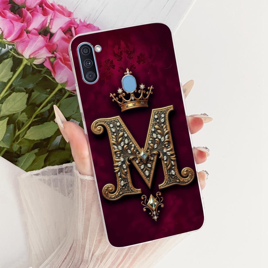 For Samsung Galaxy A11 Case SM-A115F Luxury Crown Letters Cover Soft Slim Phone Case For Samsung A11 M 11 Galaxy M11 Fundas Bags