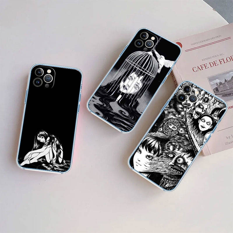 IR15 Junji Ito Tomie Case for Motorola E22S E7 G6 G7 G8 G9 Plus Power Play G10 G20 G04 E30 E40 E22 E20 E13 E15 G22 G23 G05 G75 G35 G55
