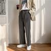 Spring and Summer Men's Simple and Falling Style Small Trousers, Men's Trendy Loose Fit, Men's Straight Leg Wide Leg Casual Western