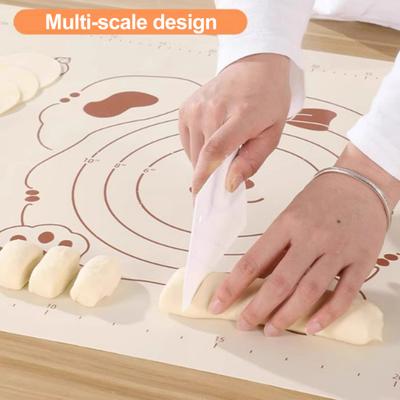 Silicone Pad Baking Mat Sheet Kneading Dough Mat with Measurement Kitchen Rolling Mat Cookies Pizza Fondant Making Mat