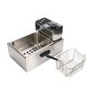 1700W Electric Deep Fryer 6L Single Pot with Removable Oil Basket Stainless Steel Fryer Adjustable Thermostat