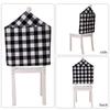 Lattice Christmas Chair Cover Soft Stretch Xmas Dinner Chair Seat Cover Removable Christmas Table Decor Home Decoration