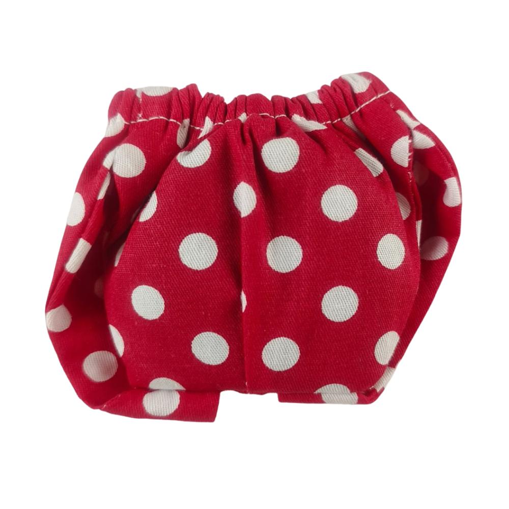 

Регулируемые подгузники для белок Впитывающие подгузники для мелких питомцев Для морских свинок, белок M-Red White Dots