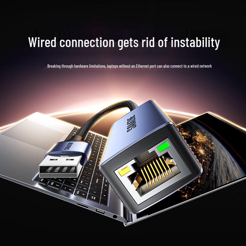 Shan Ze USB 3.0 & Type-C to Gigabit Ethernet RJ45 Adapter