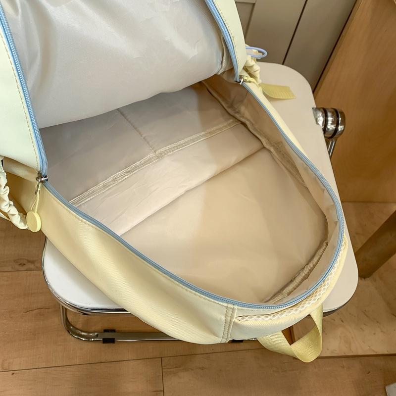 Schoolbag College Style Backpack Female Junior High School Student Versatile Large Capacity Schoolbag Female Small Fresh Design Backpack