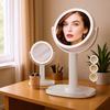 8-Inch LED Double-Sided Vanity Mirror with Lights, Dimmable Makeup Mirror, Desktop & Dormitory Style