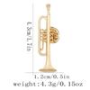 Creative Music Symbol Instrument Enamel Pins Piano CD Graphophone Rock Guitar Headset Alloy Brooch Badge Sweet Jewelry Gift