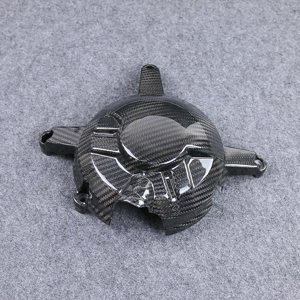 Yamaha R3 Carbon Fiber Engine Cover - Modified Protective Motorcycle Accessory 3K Dry Carbon.