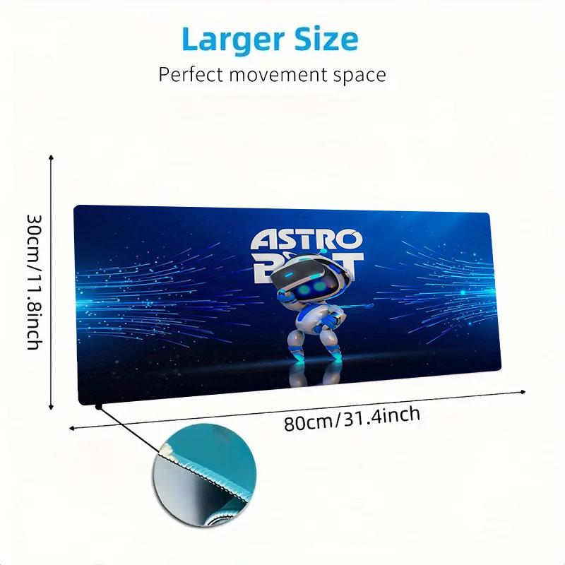ASTRO BOT Large Size Mouse Pad Large Gaming Table Cushion Non-slip Laptop Tablet Big Mousepad XXL Mat Mini PC Playmat With Lock edge