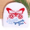 Knitted Butterfly Design Cap Fashionable Cold Weather Hat Gift Accessories