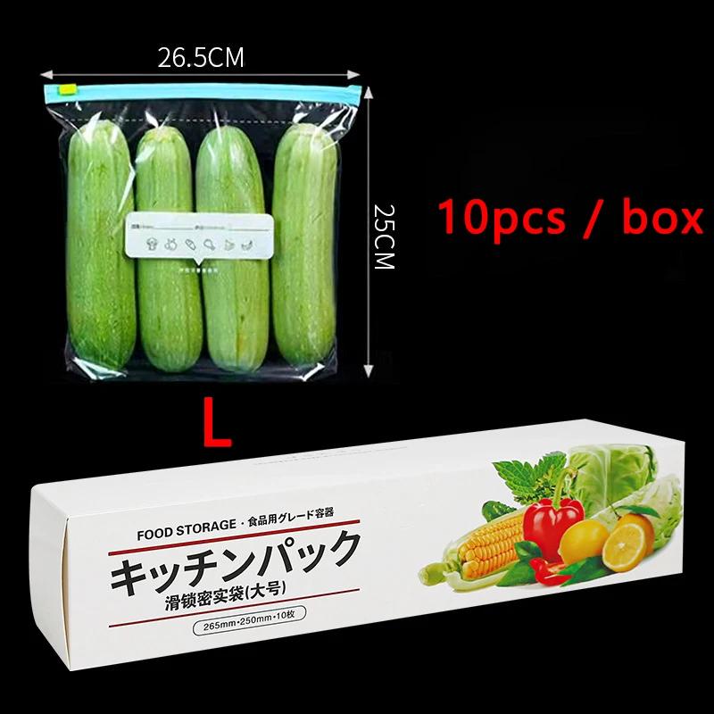 Food Saran Wrap Plastic Bags Reusable Kitchen Refrigerator Food Storage Transparent Ziplock Bag Freshproof Leakproof Storage Bag