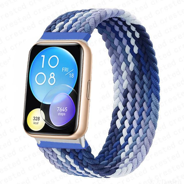 No Buckle Elastic Nylon Strap for Huawei Watch Fit 2 Sport Braided Belt Band Wristband Smartwatch Accessories for Huawei Fit 2 Watch