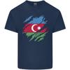 Torn Azerbaijan Flag Azerbaijani Day Football Unisexs Light Cotton TShirt