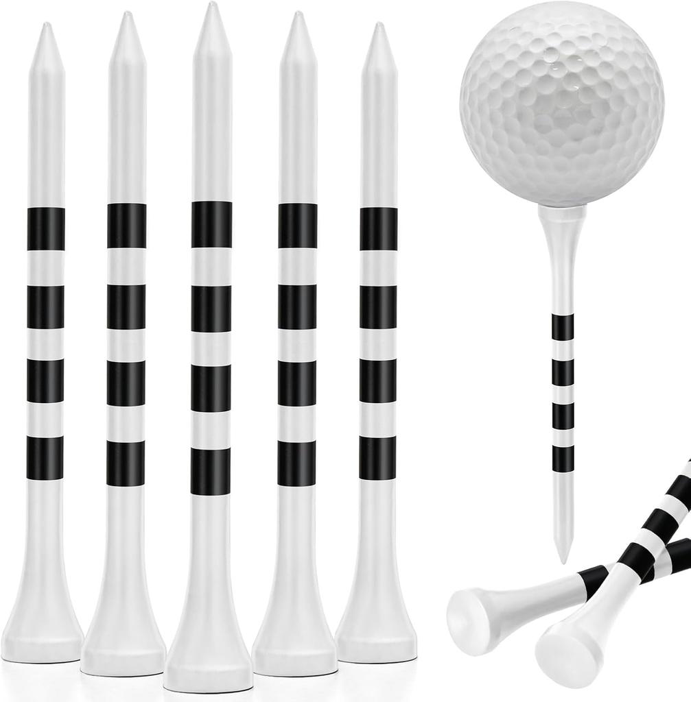 Golf tees 83mm, set of 20, made of bamboo, natural