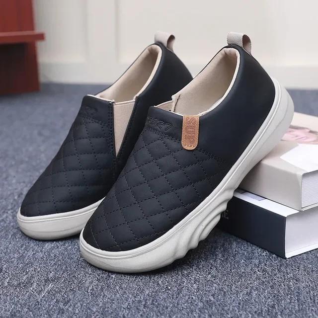 

Spring and Autumn New Women s Single Shoes Fashion Soft Soled Casual Sports Shoes Comfortable Anti Slip Thick Soled Shoes 35 чёрный