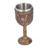 Nordic Wine Goblet Stainless Steel Liner Resin Shell Decorative Retro Beer Cup for Home Kitchen Bar