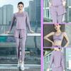 Women's High-End Fashion Yoga Suit: Loose, Quick-Drying Long Sleeve Running Sportswear for Fitness and Style.