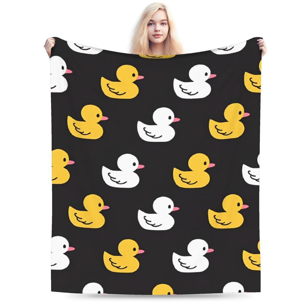 Duck Face Blankets Fleece Warm Throw Blanket For Car Sofa Couch Bed Rug