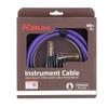 Kirlin 3m Straight-to-L-shaped Plus Noise-Free GuitarBass Cable, Purple