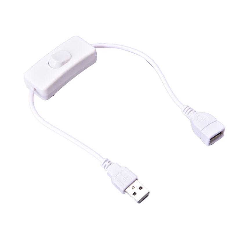 28Cm Usb Cable With Switch On/Off Cable Extension Toggle For Usb Lamp Usb Fan