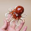 10.5*4.5cm Resin Octopus Ornament Natural Crystal Tea Pet Handicraft Tea Table Decoration Ornaments Home Decoration Accessories