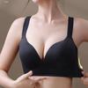 Large Size Smooth Surface Bra for Women Seamless Bra Double Breasted Slim Gathered and Adjusted Bra