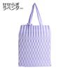 Aurora Pleated Sub Size 40 Japanese-made Bag, (Seseragi Black)