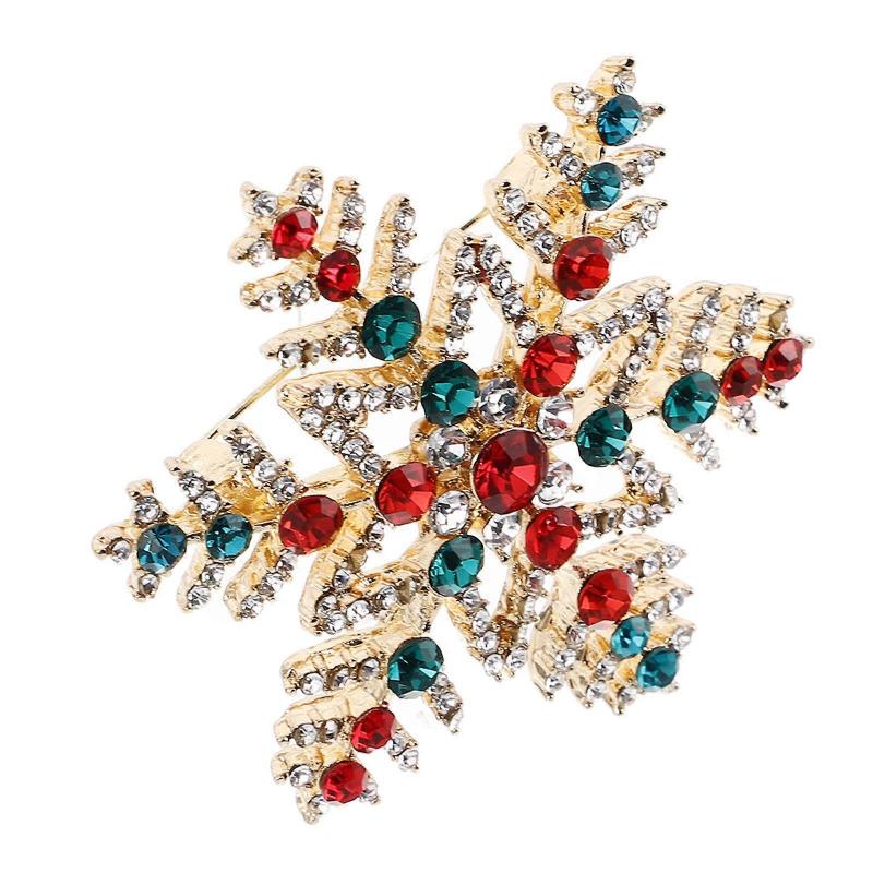 Snowflake Brooch Christmas Series For Women Festive Gatherings 1Pack