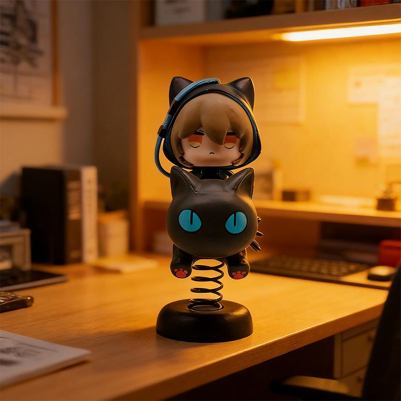 Die Neue 10cm Arknights Phantom Niedliche Version Anime Figur Modell Statue Sammlung Schreibtisch Dekoration Ornament Spielzeug Geschenk Für Fans