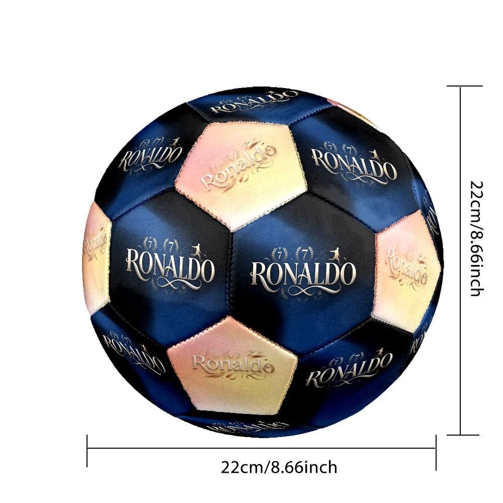 Ronaldo's: Phenomenon Size 5 Soccer Ball Machine-Stitched Indoor/Outdoor Training and Matches for Football Accessories