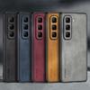 For Infinix Hot 50 Pro Plus 4G Case Luxury PU Leather Phone Case For Infinix Hot 50 5G Back Cover Matte Silicone Full Protection
