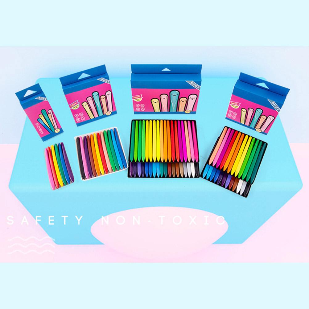 Lápis de Cera Triangulares de 36 Cores Laváveis e Não Tóxicos Lápis de Cera para Pintura Infantil