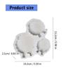 Animal Sheep Statue Silicone Molds for Candle Soap Chocolate Candy Cake Fondant Decoration Cement Gypsum Silicone Molds