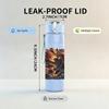 1PC Dark Horror Band Colorful Grunge Print 750ml Portable Sports Water Bottle Leakproof Gym Outdoor Travel Drink Cup