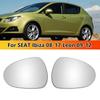 For SEAT Ibiza 2008-2017 Leon 2009-2012 Left Right Rear View Lens Split Mirror Heated Door Glass Rearview Lens Accessories Parts