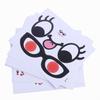 2Pcs Cute Cartoon Expression Pregnant Facial Stomach Belly Sticker Photo Prop