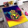Club America Emblem Wings Gradient Print Area Rug Non‑Slip Rectangular Floor Mat Soccer Fan Home Decor Rug for Gaming Room Living Bedroom