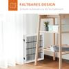 Dog Barrier Gate Freestanding Protective Gate with Feet 185 x 71 cm Wood Dog Gate Stair Safety Gate Stair Gate Dog Barrier Gate for Stairs, Doors