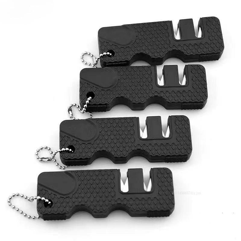 Mini Quick Knife Sharpener Household Kitchen Multifunctional Sharpener Artifact Ocket Ceramic Outdoor Multi Tools Sharpener