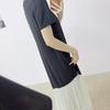 2026 Early Summer Fashion Patchwork Midi Dress - Slimming, Short Sleeve