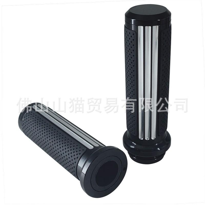 Universal Aluminum Throttle Grip Cover Harley-Davidson Softail Fat Boy Street Bob Road King Glide Custom Handlebar