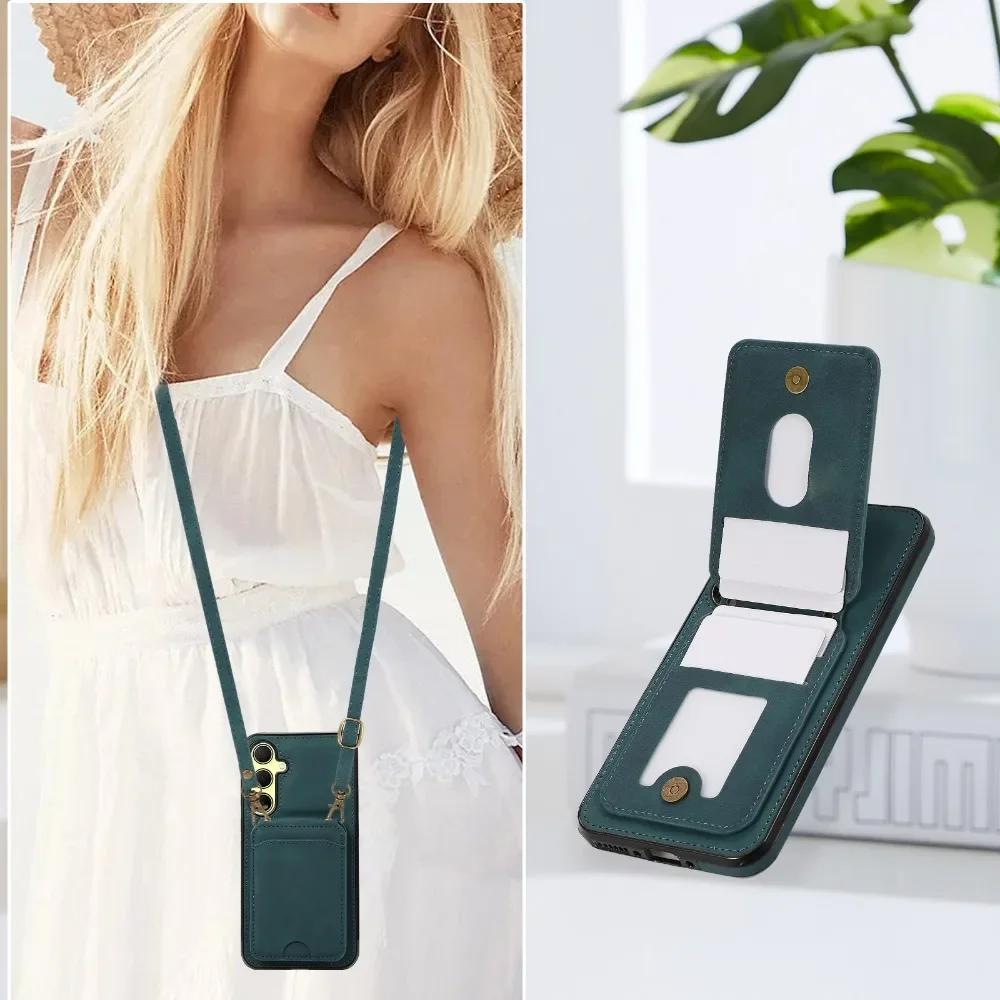 Crossbody Phone Case for Samsung Galaxy A55 A35 A25 A15 A54 A53 A52S A52 A32 A33 A34 A22 A13 A14 A72 A06 A16 A26 A36 A56 A24 4G