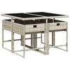 Vidaxl 5-Cz. Garden Furniture Set With Cushions, Light Grey