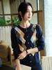 Cardigan da Donna in Cashmere Color Block Girocollo - Moda Autunno/Inverno Maglione Lavorato a Maglia a Scacchi a Rombo