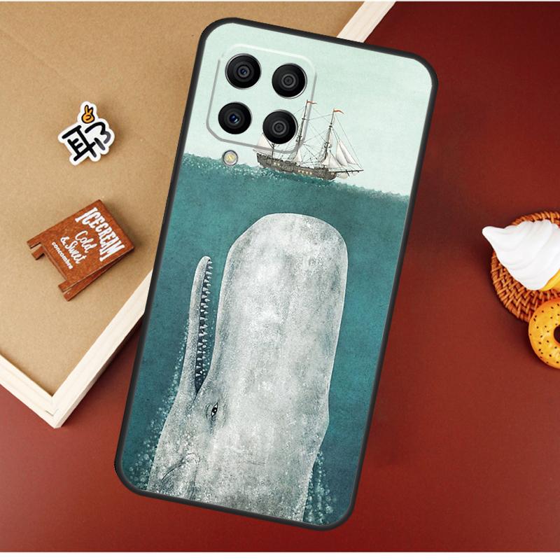 Cartoon Whale Case For Samsung Galaxy M16 M36 M56 M06 M52 M32 M12 M54 M34 M14 M35 M55 M15 M11 M31 M13 M53