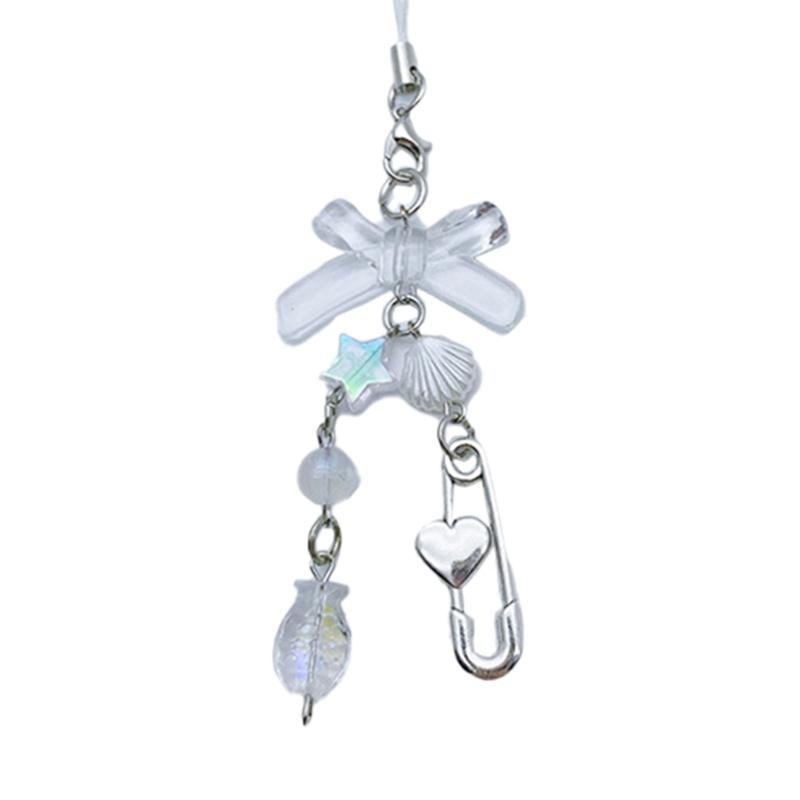 Colorful Phone Chain Handmade Phone Jewelry Trendy Bag Pendant Bag Charm Phone Lanyard Perfect Gift for Woman Girls