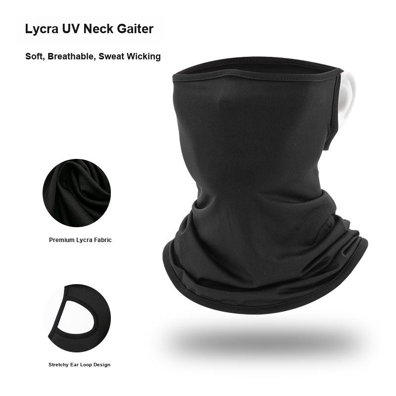 Multifunctional Neck Gaiter Face Mask Sun Protection Dustproof Ear Hanging Design for Outdoor Cycling Activities