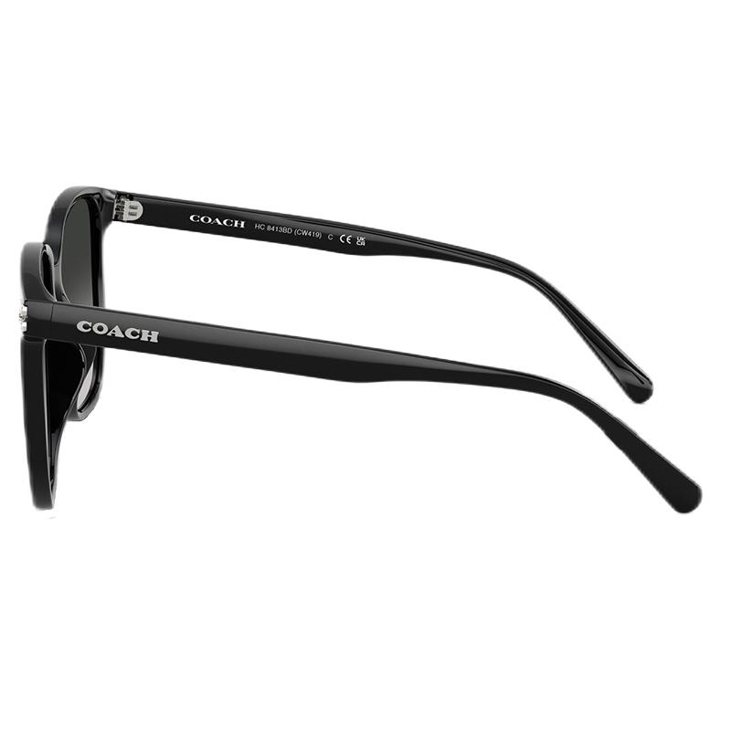 Coach Logo Decorated Square Sunglasses Women sunglasses Black 0HC8413BD50023C